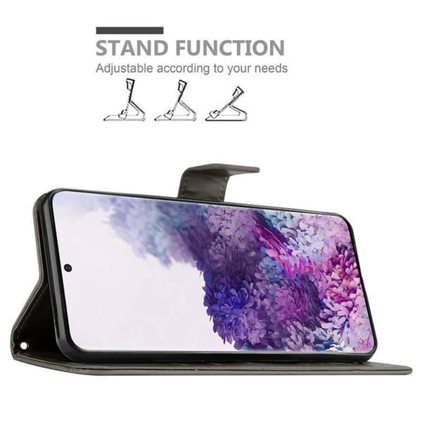 Samsung Galaxy S20 Skal Fodral i blomdesign Mobilskydd Case Cover med magnetisk stängning, ståfunktion och kortplatser