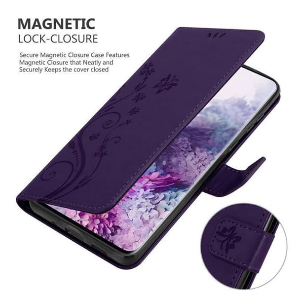 Samsung Galaxy S20 Suojakotelo Suojakuori Lompakkokotelo Matkapuhelinkotelo Kukat jossa on magneettisuljenta, jalusta-toiminto ja korttipaikat