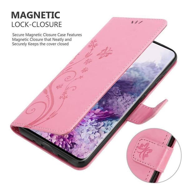 Samsung Galaxy S20 Suojakotelo Suojakuori Lompakkokotelo Matkapuhelinkotelo Kukat jossa on magneettisuljenta, jalusta-toiminto ja korttipaikat