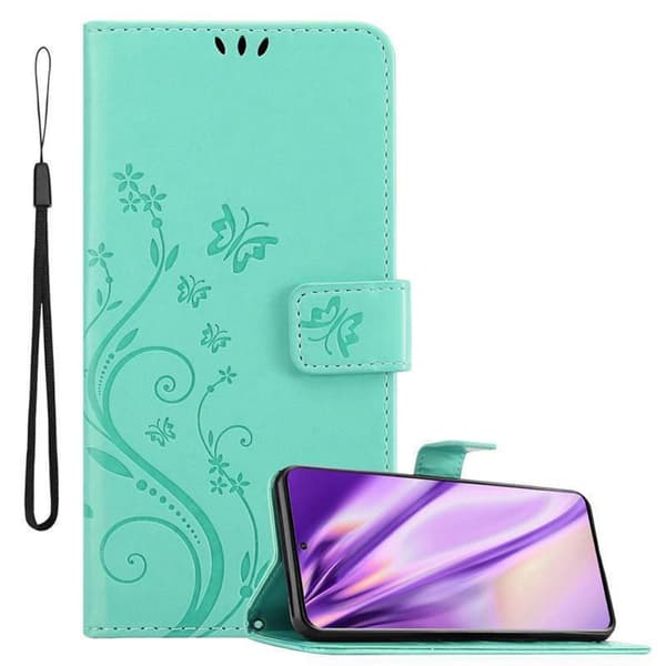 Samsung Galaxy S20 Skal Fodral i blomdesign Mobilskydd Case Cover med magnetisk stängning, ståfunktion och kortplatser