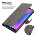 Miniatyrbild 4 av 8: Honor 8C Skal Fodral i blomdesign Mobilskydd Case Cover med magnetisk stängning, ståfunktion och kortplatser