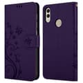 Miniatyrbild 7 av 8: Honor 8C Skal Fodral i blomdesign Mobilskydd Case Cover med magnetisk stängning, ståfunktion och kortplatser