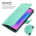 Miniatyrbild 4 av 8: Honor 8C Skal Fodral i blomdesign Mobilskydd Case Cover med magnetisk stängning, ståfunktion och kortplatser