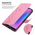 Miniatyrbild 4 av 8: Honor 8C Skal Fodral i blomdesign Mobilskydd Case Cover med magnetisk stängning, ståfunktion och kortplatser