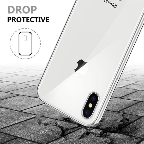 iPhone XS MAX Fodral Skal 360° Helkroppsskydd Skal på fram och baksidan, skydd runt om med mobilskydd för displayen
