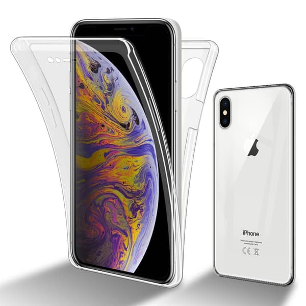 iPhone XS MAX Fodral Skal 360° Helkroppsskydd Skal på fram och baksidan, skydd runt om med mobilskydd för displayen