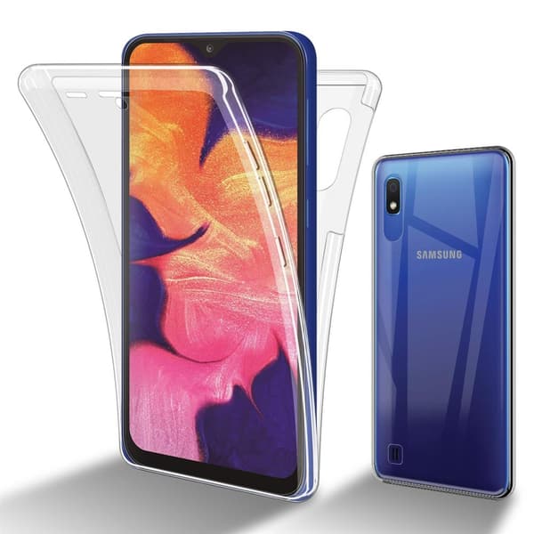 Deksel til Samsung Galaxy A10 / M10 360° helkroppsbeskyttelse Silikondeksel foran og bak, allroundbeskyttelse med skjermbeskyttelse