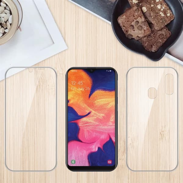 Samsung Galaxy A10e / A20e Fodral Skal 360° Helkroppsskydd Skal på fram och baksidan, skydd runt om med mobilskydd för displayen