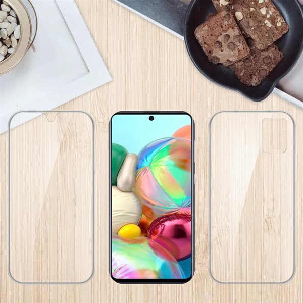 Deksel til Samsung Galaxy A51 5G 360° helkroppsbeskyttelse Silikondeksel foran og bak, allroundbeskyttelse med skjermbeskyttelse