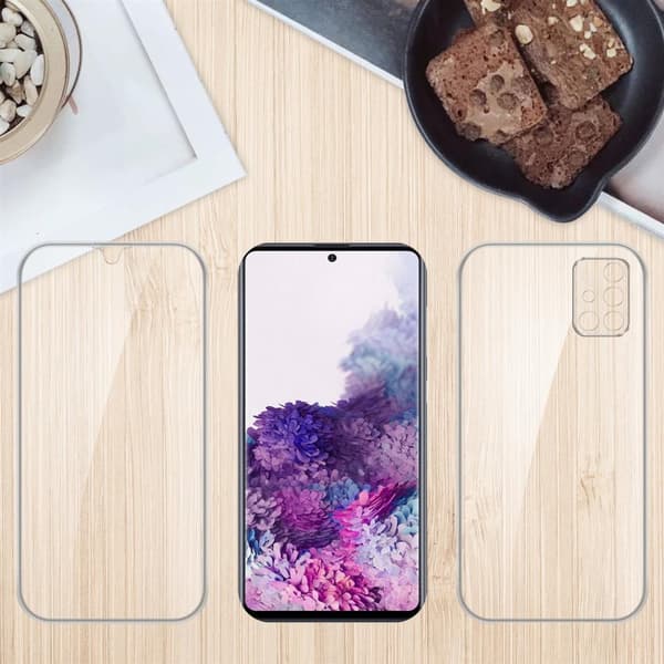 Samsung Galaxy A71 5G Fodral Skal 360° Helkroppsskydd Skal på fram och baksidan, skydd runt om med mobilskydd för displayen