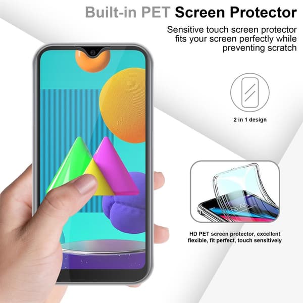 Samsung Galaxy M01 Fodral Skal 360° Helkroppsskydd Skal på fram och baksidan, skydd runt om med mobilskydd för displayen