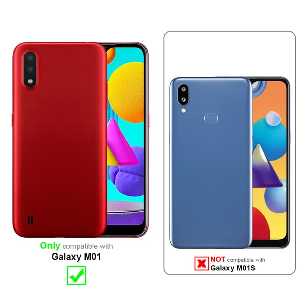 Samsung Galaxy M01 Fodral Skal 360° Helkroppsskydd Skal på fram och baksidan, skydd runt om med mobilskydd för displayen