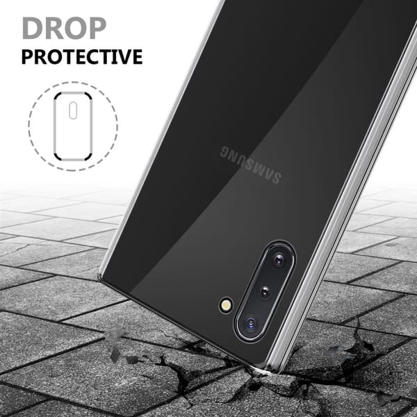 Deksel til Samsung Galaxy NOTE 10 360° helkroppsbeskyttelse Silikondeksel foran og bak, allroundbeskyttelse med skjermbeskyttelse