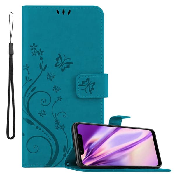 Xiaomi Pocophone F1 Suojakotelo Suojakuori Lompakkokotelo Matkapuhelinkotelo Kukat jossa on magneettisuljenta, jalusta-toiminto ja korttipaikat