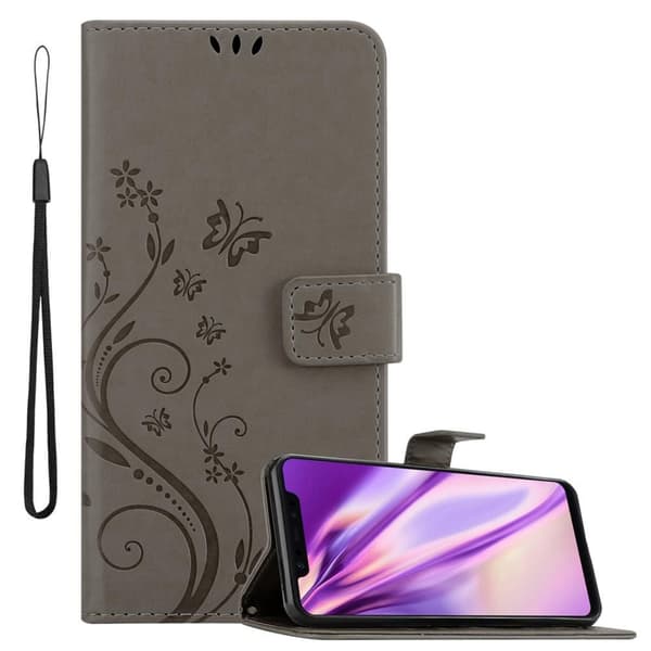 Xiaomi Mi 8 Suojakotelo Suojakuori Lompakkokotelo Matkapuhelinkotelo Kukat jossa on magneettisuljenta, jalusta-toiminto ja korttipaikat