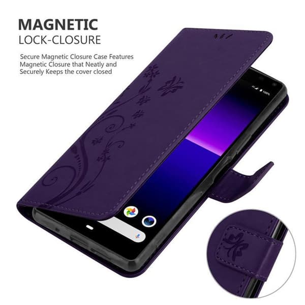 Sony Xperia 8 Pungetui Cover Blomster ()