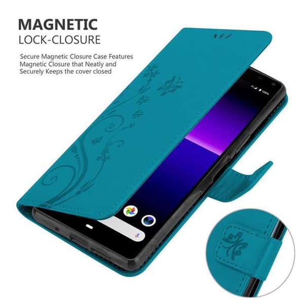 Sony Xperia 8 Pungetui Cover Blomster ()