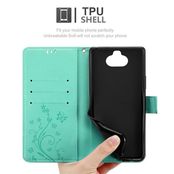 Sony Xperia 8 Pungetui Cover Blomster ()