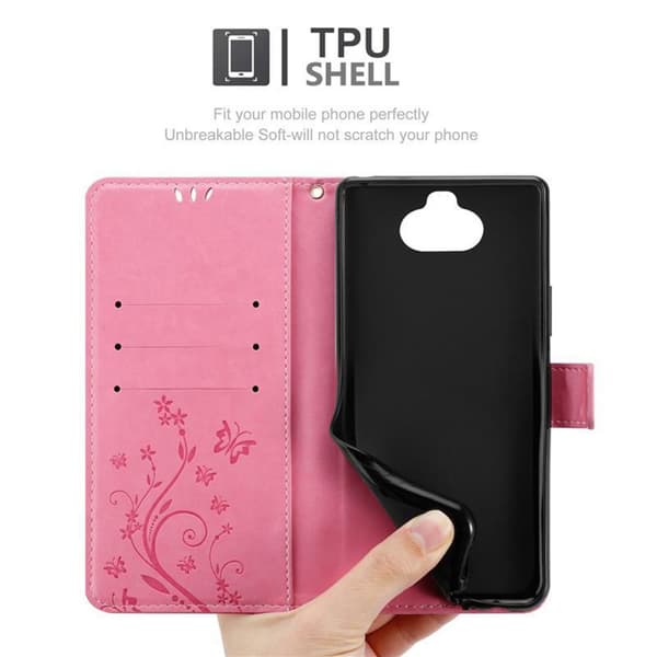 Sony Xperia 8 Pungetui Cover Blomster ()