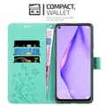 Pikkukuva 3 / 8: Huawei NOVA 6 SE / P40 LITE / NOVA 7i Suojakotelo Suojakuori Lompakkokotelo Matkapuhelinkotelo Kukat jossa on magneettisuljenta, jalusta-toiminto ja