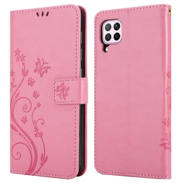 Huawei NOVA 6 SE / P40 LITE / NOVA 7i Pungetui Cover Blomster ()