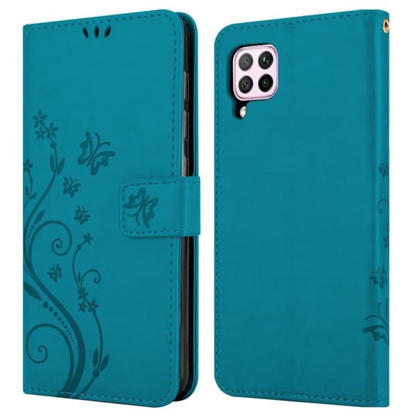 Huawei NOVA 6 SE / P40 LITE / NOVA 7i Suojakotelo Suojakuori Lompakkokotelo Matkapuhelinkotelo Kukat jossa on magneettisuljenta, jalusta-toiminto ja