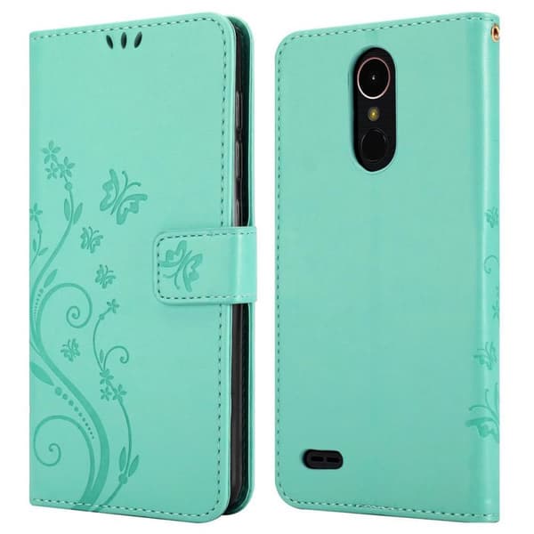 LG K10 2018 / K11 / K11 PLUS Pungetui Cover Blomster ()