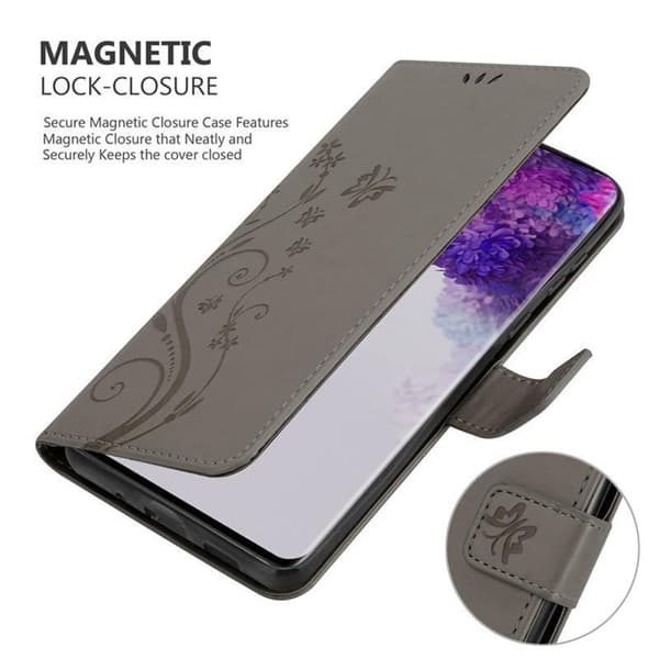 Samsung Galaxy S20 ULTRA Suojakotelo Suojakuori Lompakkokotelo Matkapuhelinkotelo Kukat jossa on magneettisuljenta, jalusta-toiminto ja korttipaikat