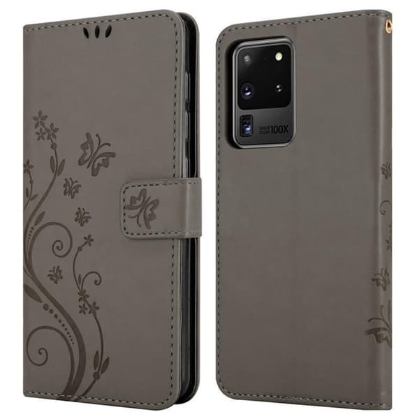 Samsung Galaxy S20 ULTRA Suojakotelo Suojakuori Lompakkokotelo Matkapuhelinkotelo Kukat jossa on magneettisuljenta, jalusta-toiminto ja korttipaikat