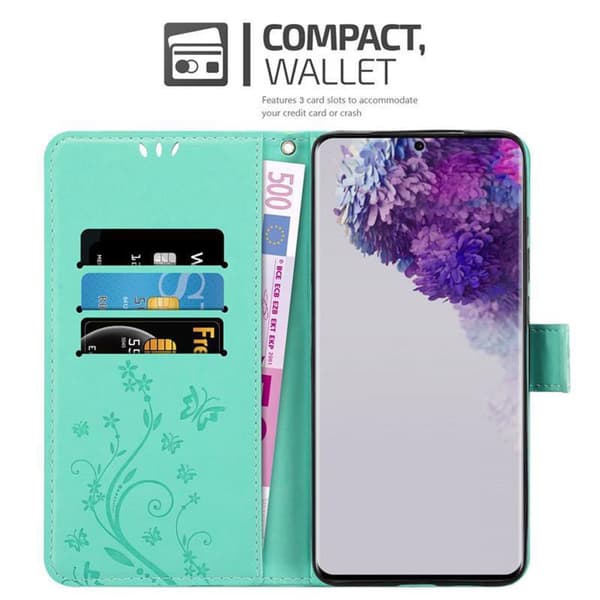 Samsung Galaxy S20 ULTRA Suojakotelo Suojakuori Lompakkokotelo Matkapuhelinkotelo Kukat jossa on magneettisuljenta, jalusta-toiminto ja korttipaikat