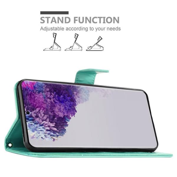 Deksel til Samsung Galaxy S20 ULTRA Lommebokdeksel i blomster design med magnetisk lukking, stativfunksjon og kortplasser