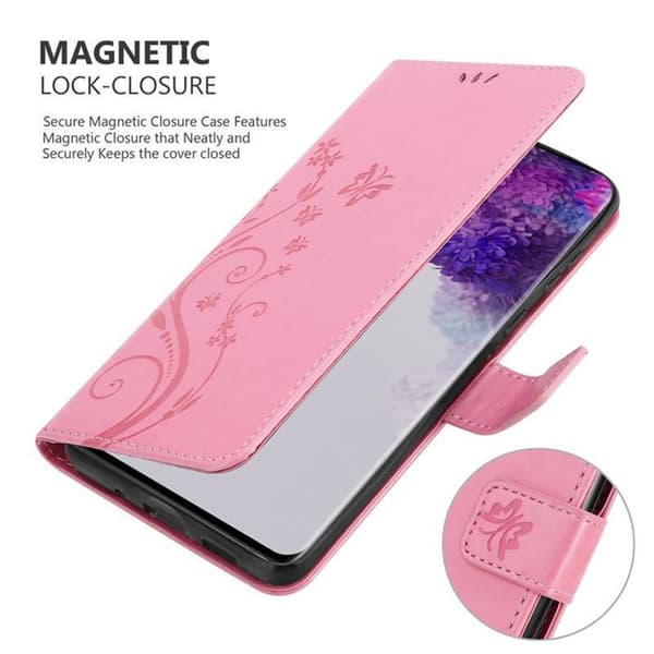 Samsung Galaxy S20 ULTRA Suojakotelo Suojakuori Lompakkokotelo Matkapuhelinkotelo Kukat jossa on magneettisuljenta, jalusta-toiminto ja korttipaikat