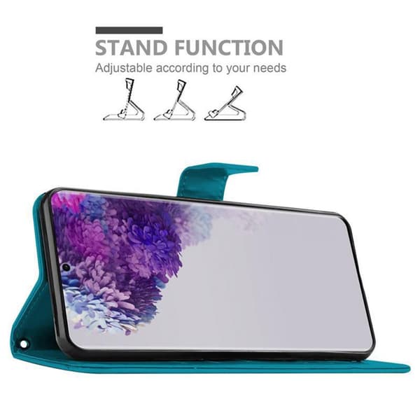 Deksel til Samsung Galaxy S20 ULTRA Lommebokdeksel i blomster design med magnetisk lukking, stativfunksjon og kortplasser