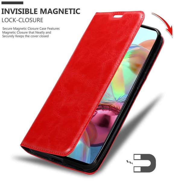 Lommebokdeksel til Samsung Galaxy A71 5G Deksel med magnetisk lukking, stativfunksjon og kortlomme