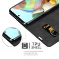 Miniatyrbilde 10 av 11: Lommebokdeksel til Samsung Galaxy A71 5G Deksel med magnetisk lukking, stativfunksjon og kortlomme