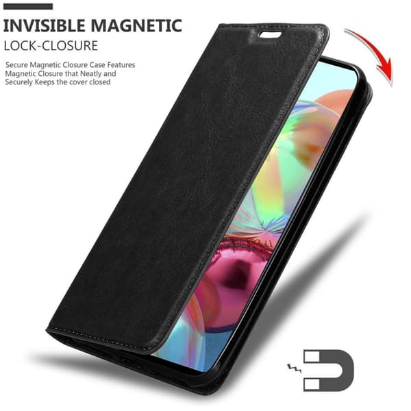 Lommebokdeksel til Samsung Galaxy A71 5G Deksel med magnetisk lukking, stativfunksjon og kortlomme