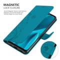Miniatyrbild 9 av 11: Huawei Y9 2019 Skal Fodral i blomdesign Mobilskydd Case Cover med magnetisk stängning, ståfunktion och kortplatser