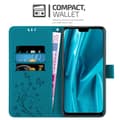Miniatyrbild 3 av 8: Huawei Y9 2019 Skal Fodral i blomdesign Mobilskydd Case Cover med magnetisk stängning, ståfunktion och kortplatser