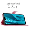 Miniatyrbild 8 av 11: Huawei Y9 2019 Skal Fodral i blomdesign Mobilskydd Case Cover med magnetisk stängning, ståfunktion och kortplatser