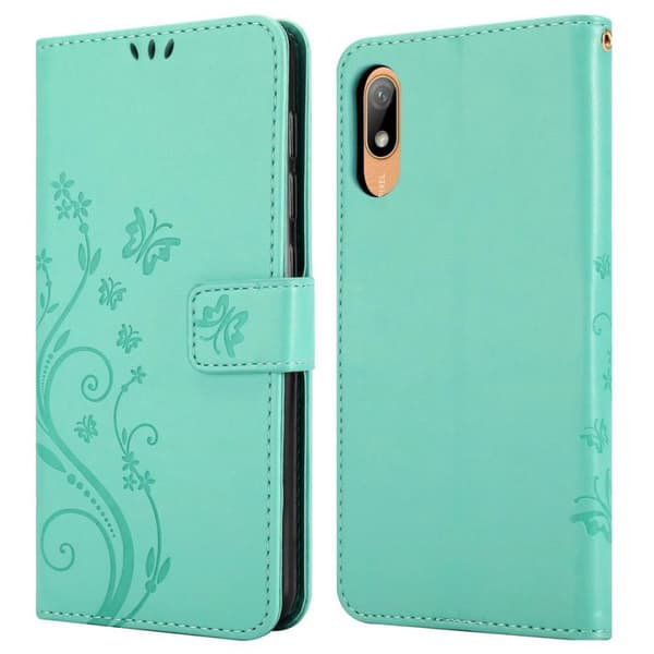 Huawei Y6 PRO 2019 Suojakotelo Suojakuori Lompakkokotelo Matkapuhelinkotelo Kukat jossa on magneettisuljenta, jalusta-toiminto ja korttipaikat
