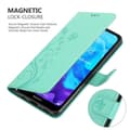 Miniatyrbilde 10 av 11: Deksel til Huawei Y6 PRO 2019 Lommebokdeksel i blomster design med magnetisk lukking, stativfunksjon og kortplasser