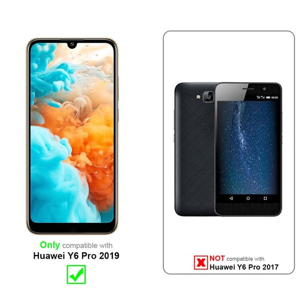 Deksel til Huawei Y6 PRO 2019 Lommebokdeksel i blomster design med magnetisk lukking, stativfunksjon og kortplasser
