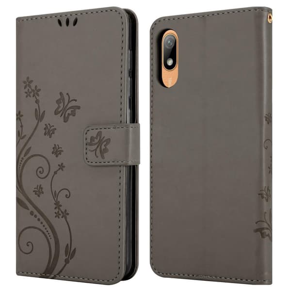 Huawei Y6 PRO 2019 Suojakotelo Suojakuori Lompakkokotelo Matkapuhelinkotelo Kukat jossa on magneettisuljenta, jalusta-toiminto ja korttipaikat