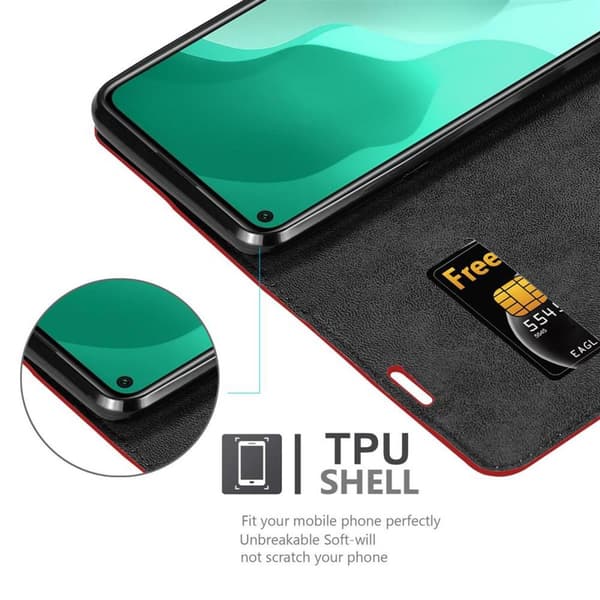 Huawei NOVA 7 SE Suojakotelo Suojakuori Lompakkokotelo Matkapuhelinkotelo jossa magneettisuljenta, jalusta-toiminto ja korttitasku