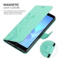 Miniatyrbild 7 av 11: Honor 7A / Huawei Y6 PRIME 2018 Skal Fodral i blomdesign Mobilskydd Case Cover med magnetisk stängning, ståfunktion och kortplatser