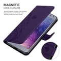 Miniatyrbild 5 av 8: Samsung Galaxy J4 2018 Skal Fodral i blomdesign Mobilskydd Case Cover med magnetisk stängning, ståfunktion och kortplatser