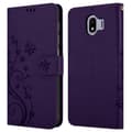 Miniatyrbild 8 av 8: Samsung Galaxy J4 2018 Skal Fodral i blomdesign Mobilskydd Case Cover med magnetisk stängning, ståfunktion och kortplatser