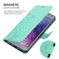 Miniatyrbild 5 av 8: Samsung Galaxy J4 2018 Skal Fodral i blomdesign Mobilskydd Case Cover med magnetisk stängning, ståfunktion och kortplatser