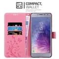 Miniatyrbild 3 av 8: Samsung Galaxy J4 2018 Skal Fodral i blomdesign Mobilskydd Case Cover med magnetisk stängning, ståfunktion och kortplatser