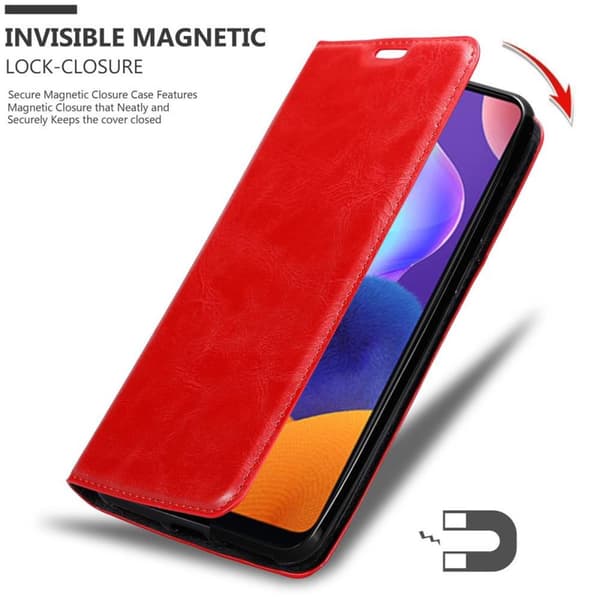 Lommebokdeksel til Samsung Galaxy A31 Deksel med magnetisk lukking, stativfunksjon og kortlomme